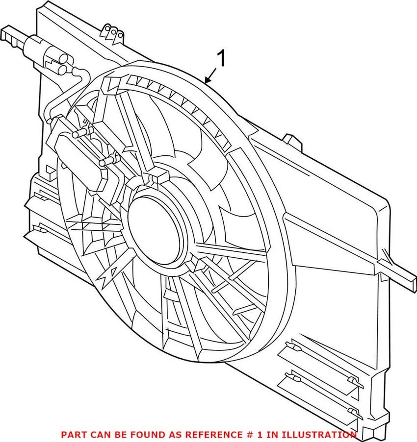 Volvo Engine Cooling Fan Assembly 31261988